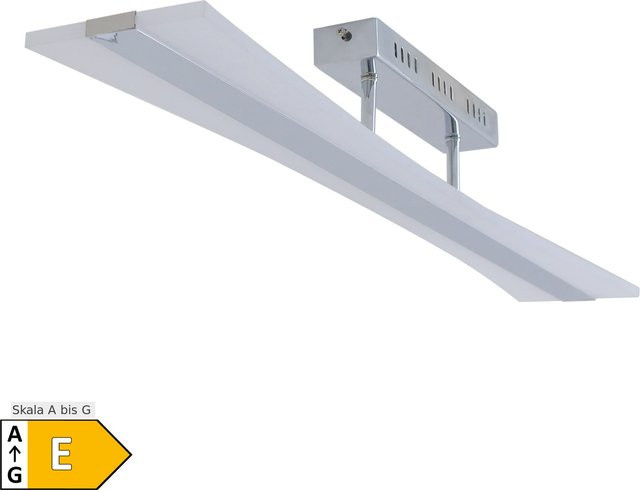 Näve LED Deckenleuchte Barrel in Silber mit Acryl und Metall, B/H/T: 99,4 x 14 x 11,5 cm - Bild 1
