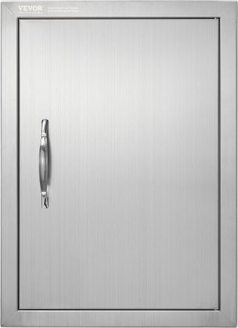 VEVOR Grill-Zugangstür aus Edelstahl für Grillinseln und Außenküchen, B/H: 407 x 559 mm, Tiefe: 46 mm - Bild 1