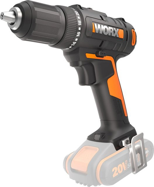 Worx Bohrschrauber WX108.9 Solo in Orange mit Worx Powershare und Akku - Bild 1
