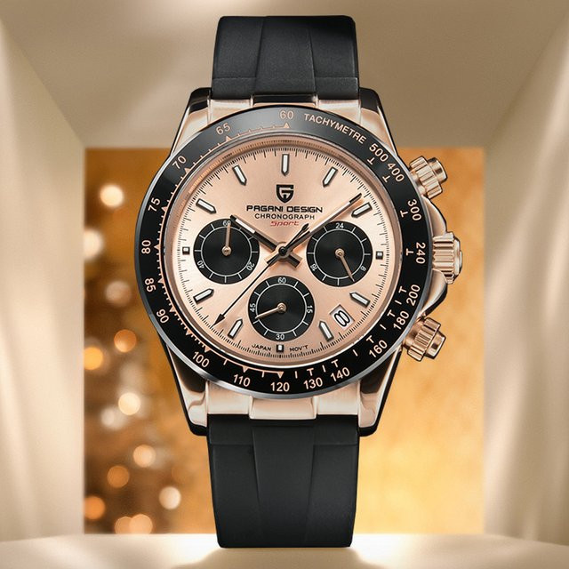 PAGANI DESIGN Chronograph, Quarz, Edelstahl, Bicolor, Herren - Bild 1