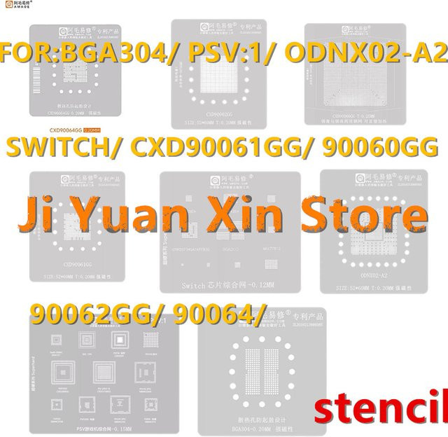 Amaoe BGA304 PSV1 ODNX02-A2 Stencil Lötwerkzeug für Switch CPU CXD90061/62/64 in Silber - Bild 1