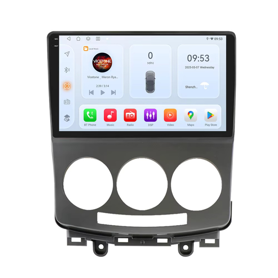 Hizpo Multimedia Radio für Mazda 5 mit GPS, Carplay und 4G Navigation in Schwarz - Bild 5