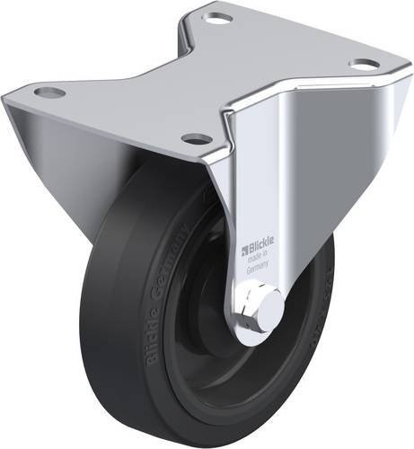 Blickle Bockrolle 258939 BK-POEV 125KA-3 in Schwarz und Grau, Rad-Durchmesser: 125 mm, Tragfähigkeit (max.): 250 kg - Bild 1