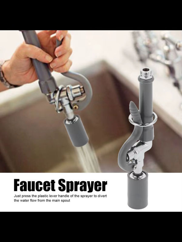 TOPINCN Hochdruck Wasserhahn Sprayer aus Edelstahl für die Küche in Grau - Bild 4