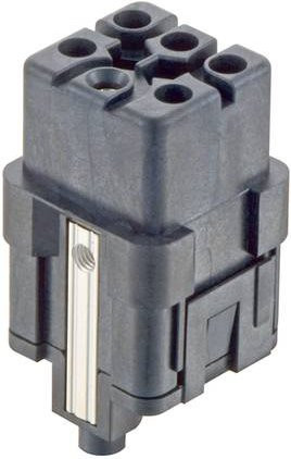 HARTING Stifteinsatz 09128053104 für 5 Crimpen in Schwarz aus Kunststoff - Bild 1