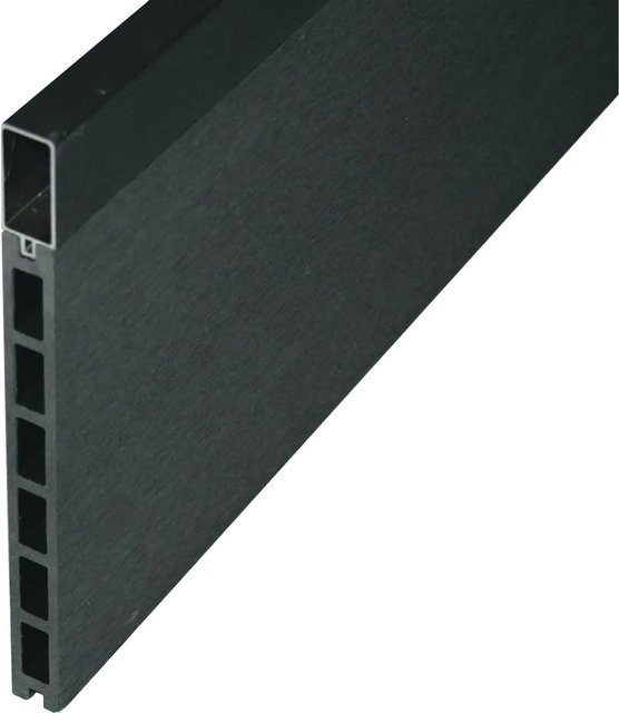 T & J WPC-Steckzaunsystem Zaunlamelle Gotland-Serie in Anthrazit, B: 20 cm, H: 179,5 cm, T: 2 cm - Bild 1
