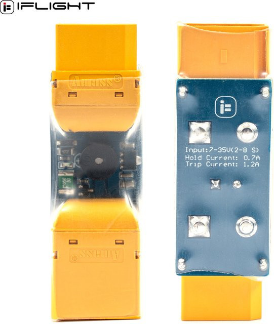 Iflight Smart Rafts Topper XT90 Stecker Set mit LED für RC FPV Freestyle Drohnen, Gelb, Männlich und Weiblich, 2-6S - Bild 1