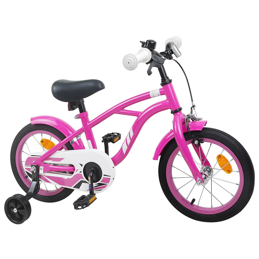 VD Home Furnishing Kinderfahrrad 16 Zoll Dunkelrosa - Bild 2