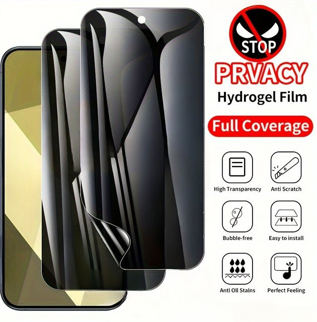 2er-Pack Privatsphäre Hydrogel-Displayschutz für Samsung Galaxy S25 S24 S23 S22 Ultra und S24 FE - Bild 1