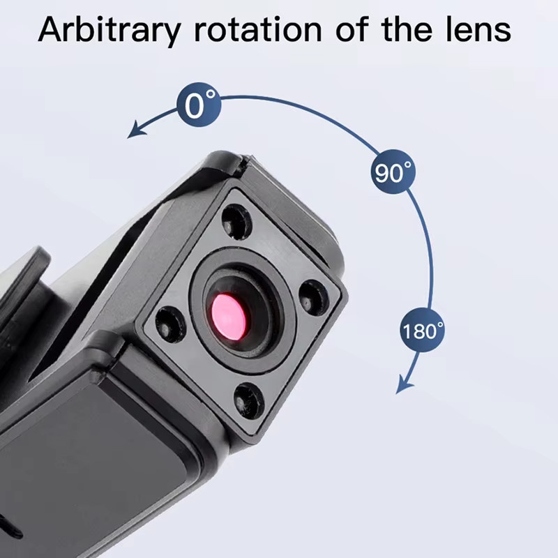 DIXSG Mini A9 Handkamera 1080P HD mit Infrarot-Nachtsicht und Rückclip-Funktion in Schwarz - Bild 3