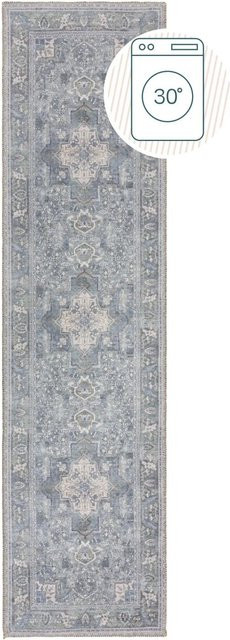 Flair Rugs Vintageteppich Windsor in Blau-Grau, B/T: 60 x 230 cm - Bild 1