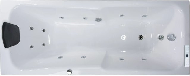 Basera Indoor Whirlpool Badewanne Bali Classic in Weiß, B/T: 170 x 75 cm - Bild 1