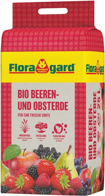Floragard Bio Beeren- und Obsterde Spezialsubstrat für den Garten, 25 l - Bild 1