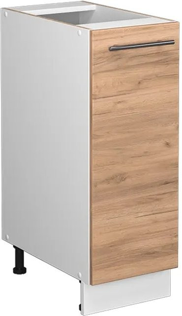 Vicco Apothekerunterschrank Fame-Line Küchenschrank in Weiß und Eiche mit 30 cm Breite - Bild 2