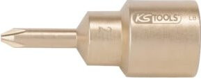 KS Tools BRONZEplus Bit-Stecknuss 1/2" PH3 aus Aluminium-Bronze in Gold - Bild 1
