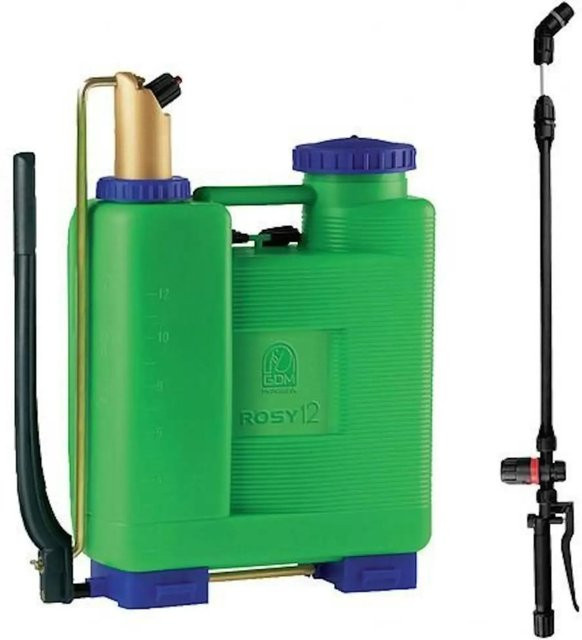 PROREGAL Drucksprüher GDM Rosy 12 Gartenspritze in Grün mit 13 l Volumen, Teleskop-Griff und Druckregler - Bild 1