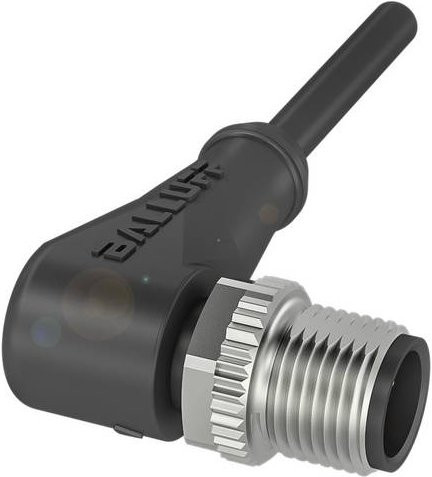 Balluff BCC0322 Sensor-Aktor-Anschlussleitung mit gewinkeltem Stecker, 4-polig, schwarz, Länge: 5,00 m - Bild 1