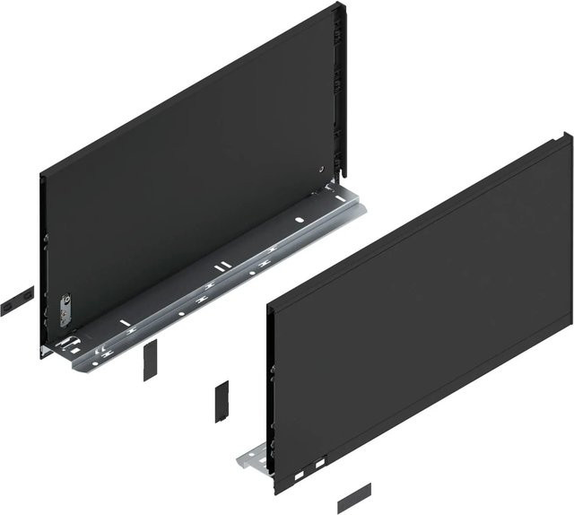 Blum Zarge Legrabox Pure Höhe F Nennlänge 450 mm Carbonschwarz Matt - Bild 1