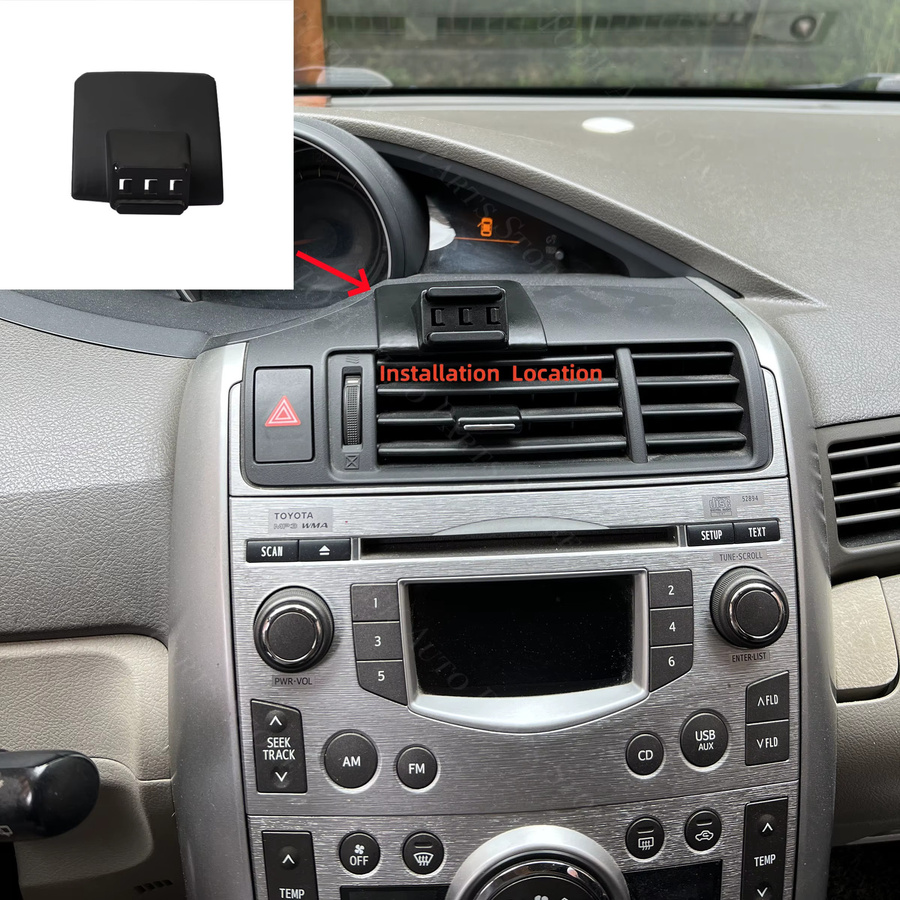 Magnetische MagSafe Autotelefonhalterung mit kabelloser Ladefunktion für Toyota Verso EZ, Schwarz - Bild 2