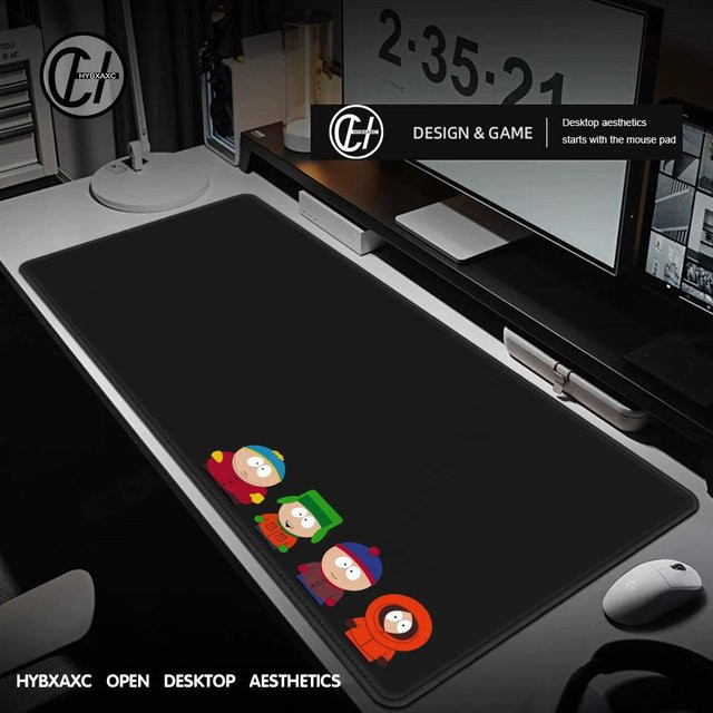 S-Souths Gaming Mousepad Boy Pad in Schwarz aus Naturkautschuk für deinen Schreibtisch - Bild 1