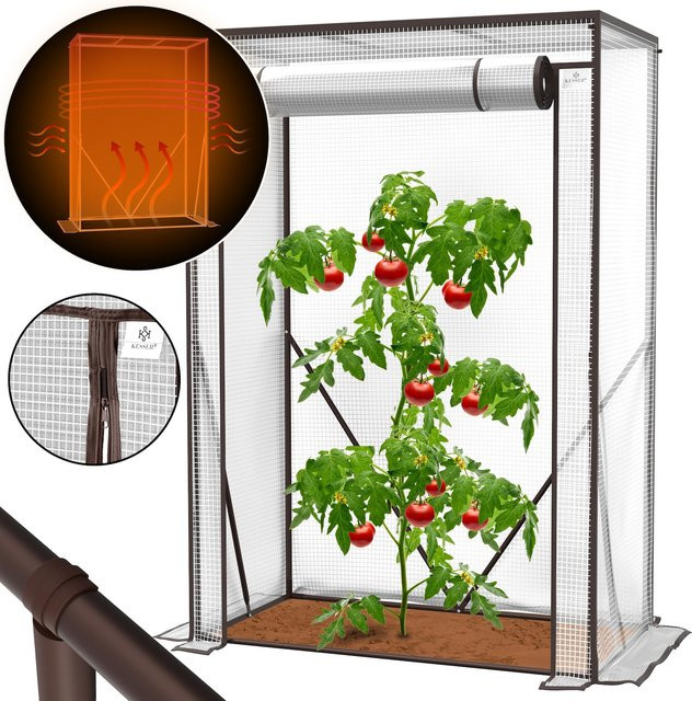 KESSER Premium Foliengewächshaus mit aufrollbarer Tür für Gemüse, Blumen und Obst, B/T/H: 100 x 50 x 150 cm - Bild 1