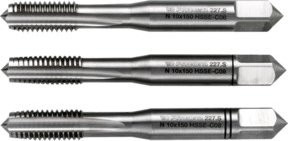 Facom Hochleistungsgewindebohrer M10 aus HSS-Cobalt, 3-teiliges Set, Silber - Bild 1
