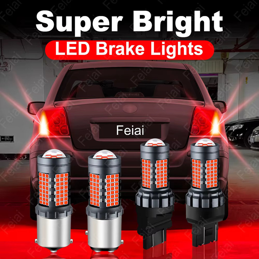 Feiai P21W LED Canbus Glühbirne für Bremslichter in Rot mit Strobe Flash Funktion - Bild 1