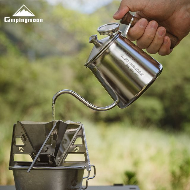 Campingmoon SW-3 Camping Outdoor Kochgeschirr-Set Edelstahl Wassertopf Silber - Bild 1