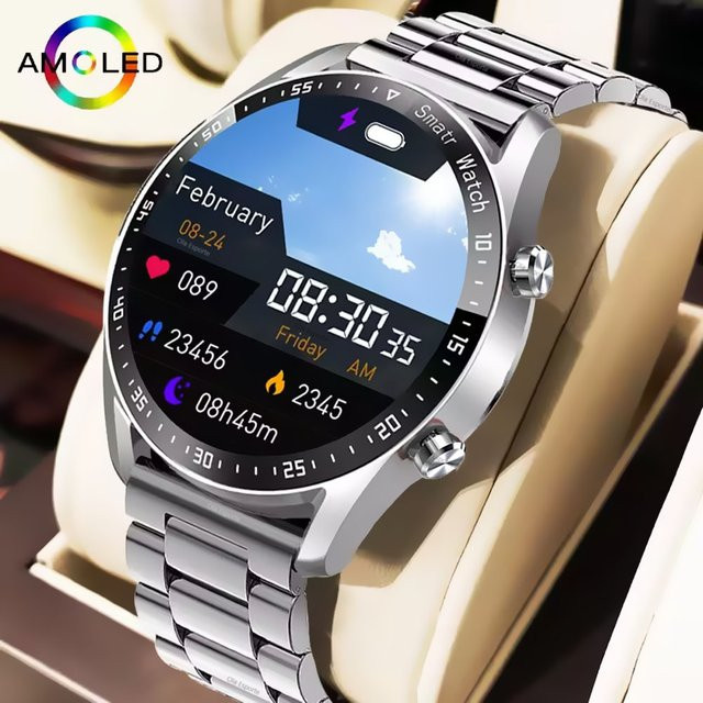 Ola Esporte Smartwatch, Silber, Herren, Bluetooth, IP67 Wasserdicht - Bild 1