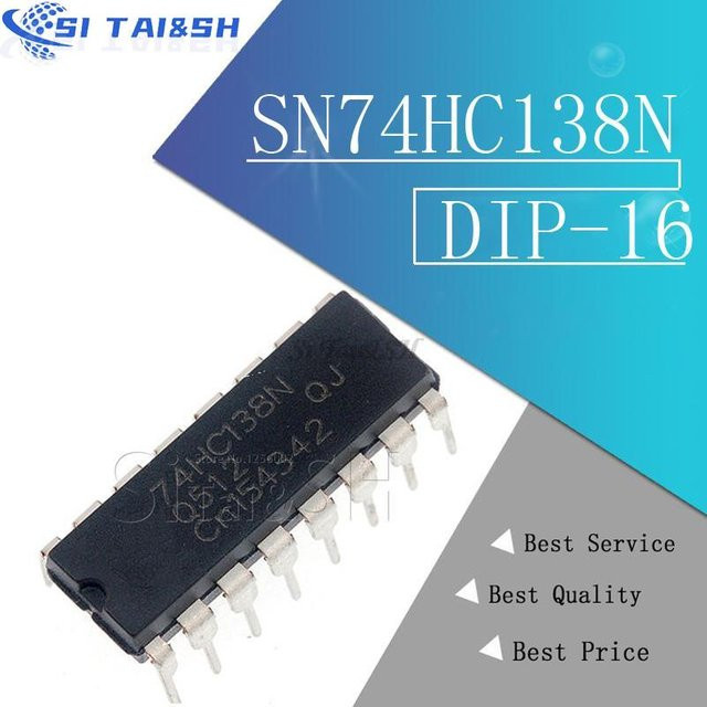 10er Set Si Tai&SH SN74HC138N DIP-16 Logik-Bausteine in Schwarz - Bild 1