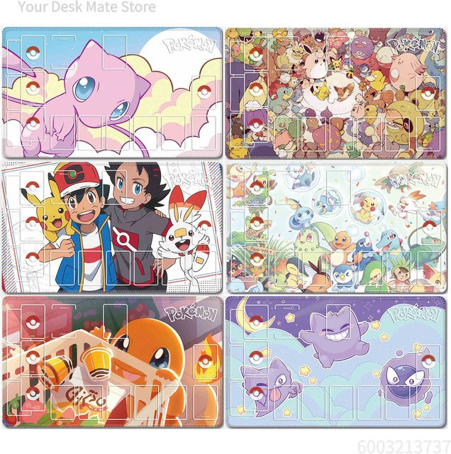 Potdemiel Pokémon Mew Charmander Eeveelution Karten-Spielmatte, Bunt / Mehrfarbig - Bild 1