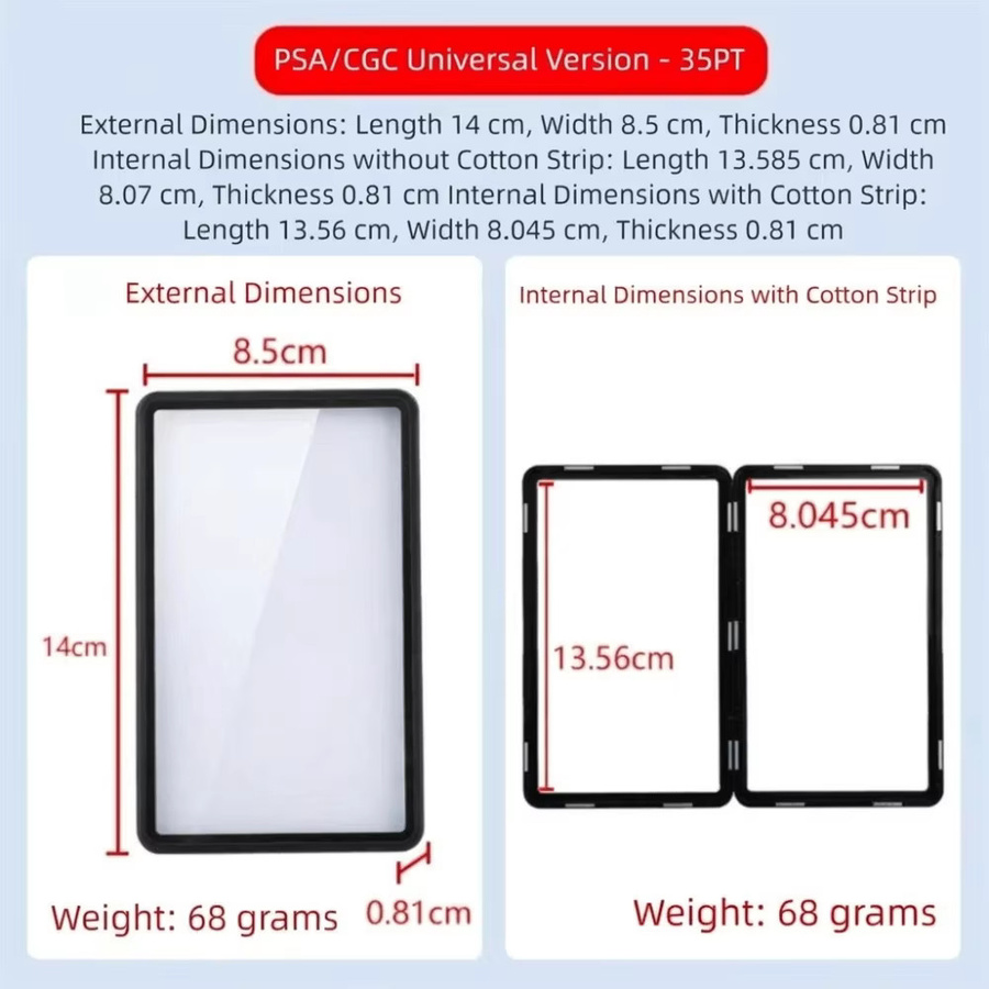 Transparente doppelseitige Glaskarten-Schutzhülle mit Aluminiumrahmen und UV-Schutz in Lila - Bild 3