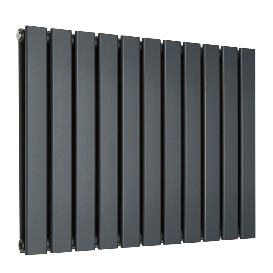 Hudson Reed Sterling Arlie Design-Heizkörper aus Stahl in Anthrazit, Horizontal, B: 59,5 cm, H: 77,0 cm - Bild 1