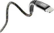 Cellularline Tetra Force Lightning-Kabel mit Kevlar Faser, USB-A auf Lightning, Schwarz, 1 m - Bild 2