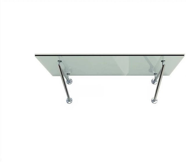 Glaszentrum Hagen Glasvordach Typ/V aus VSG Klarglas B/T/H: 130 x 90 x 40 cm - Bild 1