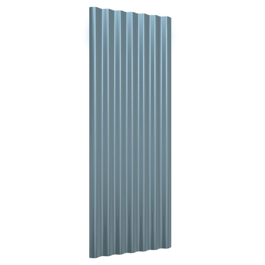 Vidaxl Dachpaneele aus pulverbeschichtetem Stahl, 12 Stück, B: 100 cm, H: 36 cm - Bild 2