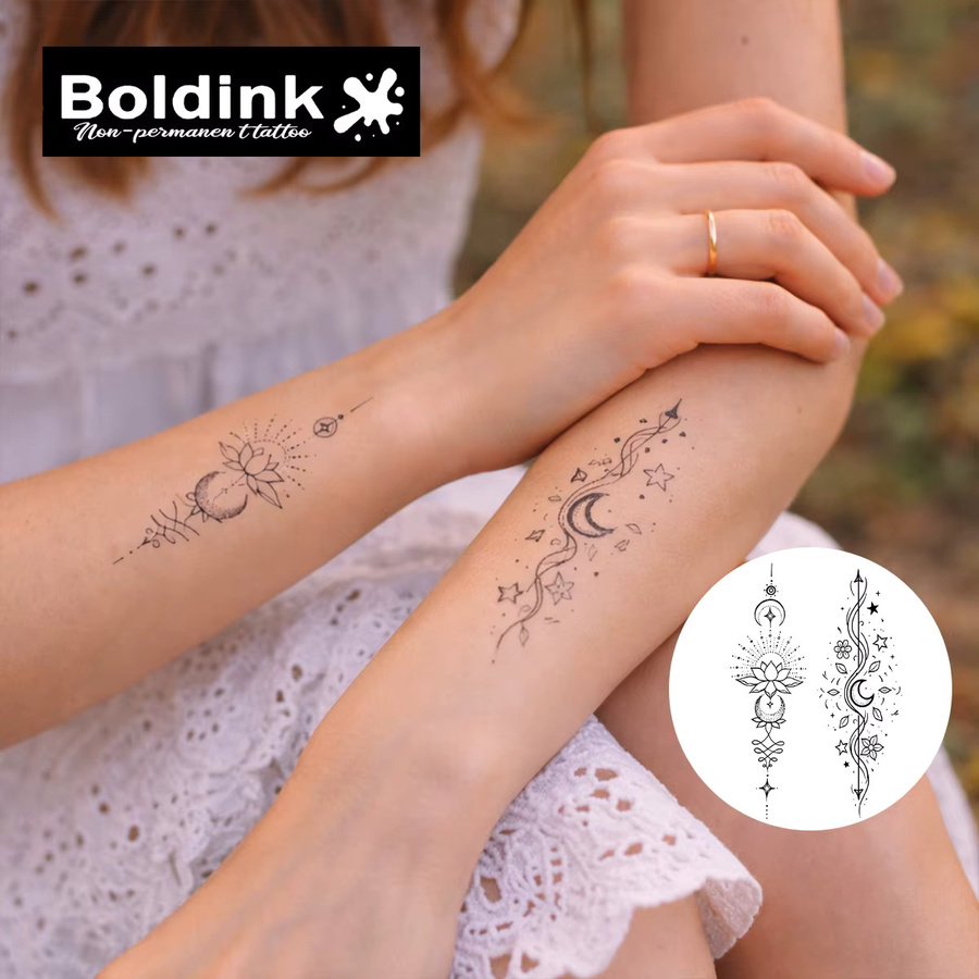 BOLDINK Mandala-Tattoo-Aufkleber, Unisex - Bild 2