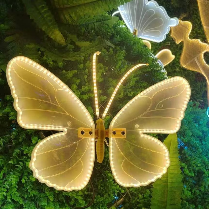 LED Dynamische Schmetterling Lampe in Weiß für Garten und Haus zur Dekoration - Bild 2