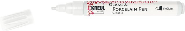 KREUL Glass & Porcelain Pen Classic in Weiß für Glas und Porzellan - Bild 1