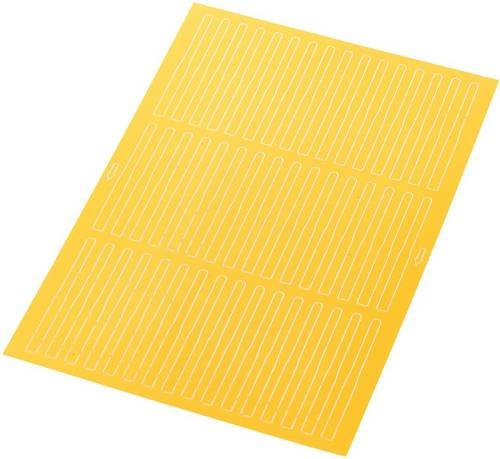FLEXIMARK Etiketten LMB 30-4,6 für Laserbedruckung, Gelb/Weiß, 480 Stück - Bild 1