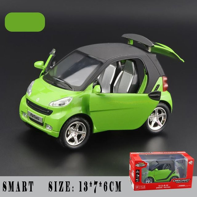 Linyi toy car Mercedes Benz Smart Fortwo, Modellauto, 1:32, Metall, Sound & Licht, ab 14 Jahren - Bild 1