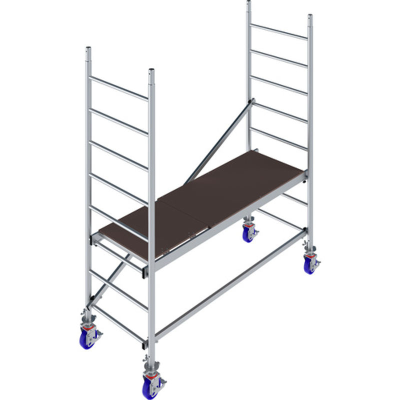 Krause ProTec Alu-Fahrgerüst in Silber mit einer Arbeitshöhe von 2,9 m, B: 70 cm, T: 200 cm, H: 290 cm - Bild 2