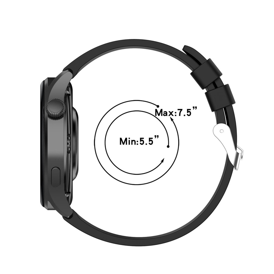 KONNWEI Silikonarmband für Watch 3 und Watch3 Pro, Breite: 22 mm, erhältlich in Weiß, Schwarz, Grün und Grau - Bild 2