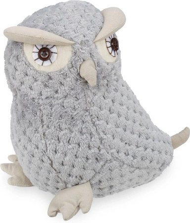 Relaxdays Türstopper Eule in Grau mit Eulen-Design, B/T/H: 22 x 21 x 17 cm