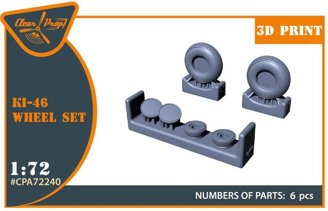 Clear Prop Ki-46, Wheel set - Bild 1