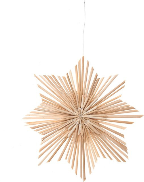 Rico Design Put a Bow on It Strohstern als hängender Weihnachtsanhänger - Bild 1