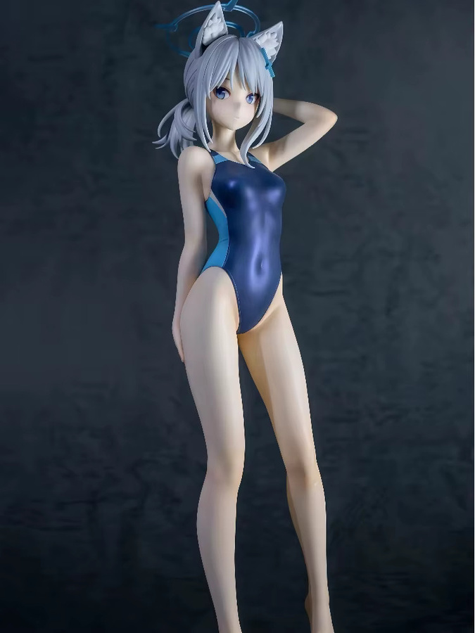 Bandai Blue Archive Shiroko Wolf Ears, Badeanzugfigur, 24cm - Bild 2