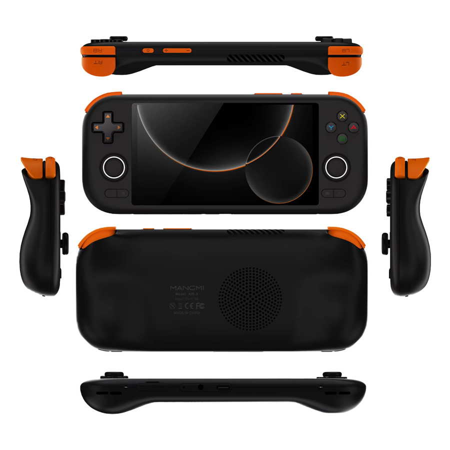MangMi Air X Handheld Spielkonsole mit 5,5 Zoll FHD-IPS-Touchscreen, Android 14, 4GB RAM, 64GB Speicher, 5000 mAh Akku und Hall-Effekt-Joystick in Schwarz - Bild 6