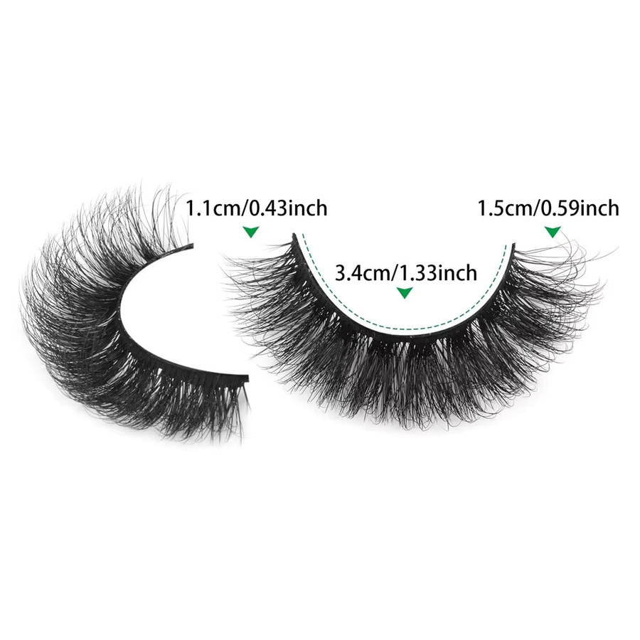 JIEFUXIN Künstliche Wimpern, Black, Natürlich, 14 Paar - Bild 5