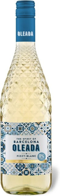 Oleada Spirit of Barcelona Fizzy Blanc alkoholfreier Schaumwein Dry 0,75 l - Bild 1